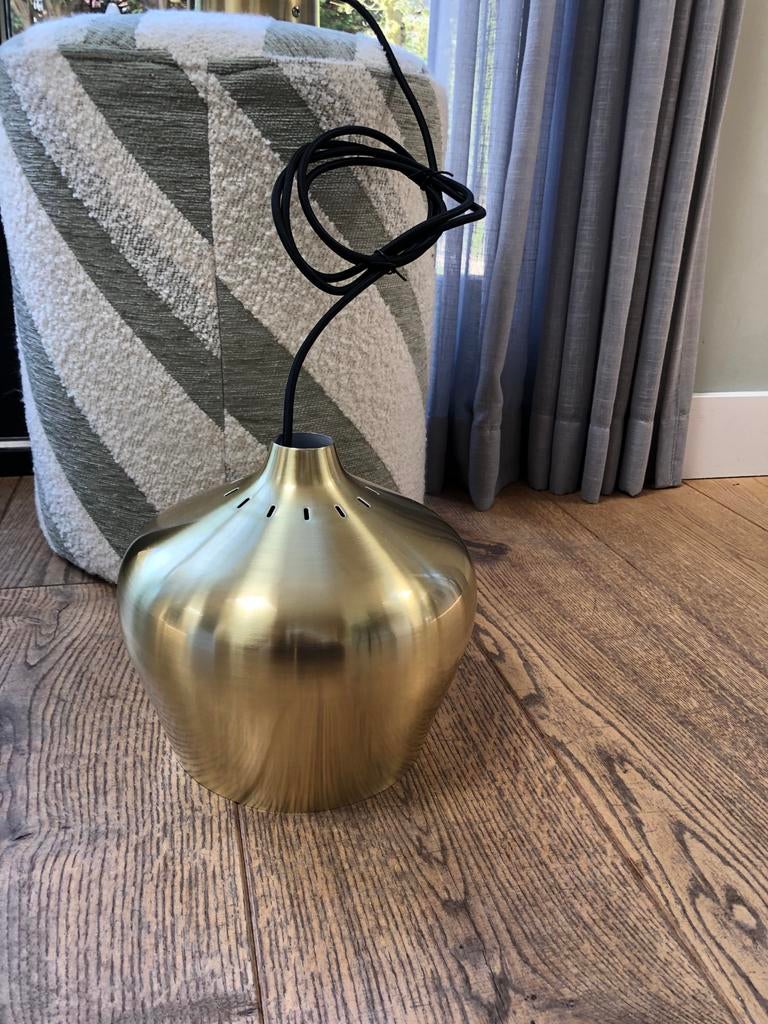 2x Frandsen Toni Rie design lampen goud - Nieuw in doos, Ophalen of Verzenden, Nieuw, Metaal, Minder dan 50 cm