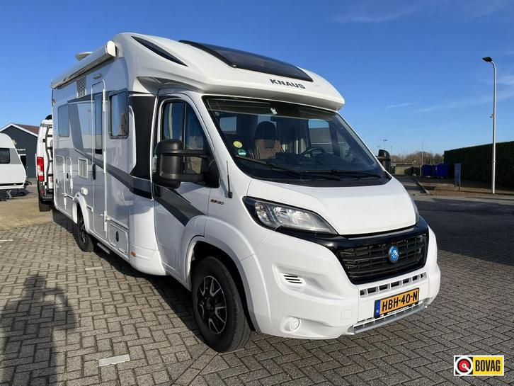 Knaus Sun Ti 650 MF AIRCO/SOLAR/LITHIUM/TV2x, Caravans en Kamperen, Campers, Bedrijf, tot en met 4, Half-integraal, Knaus, Fiat