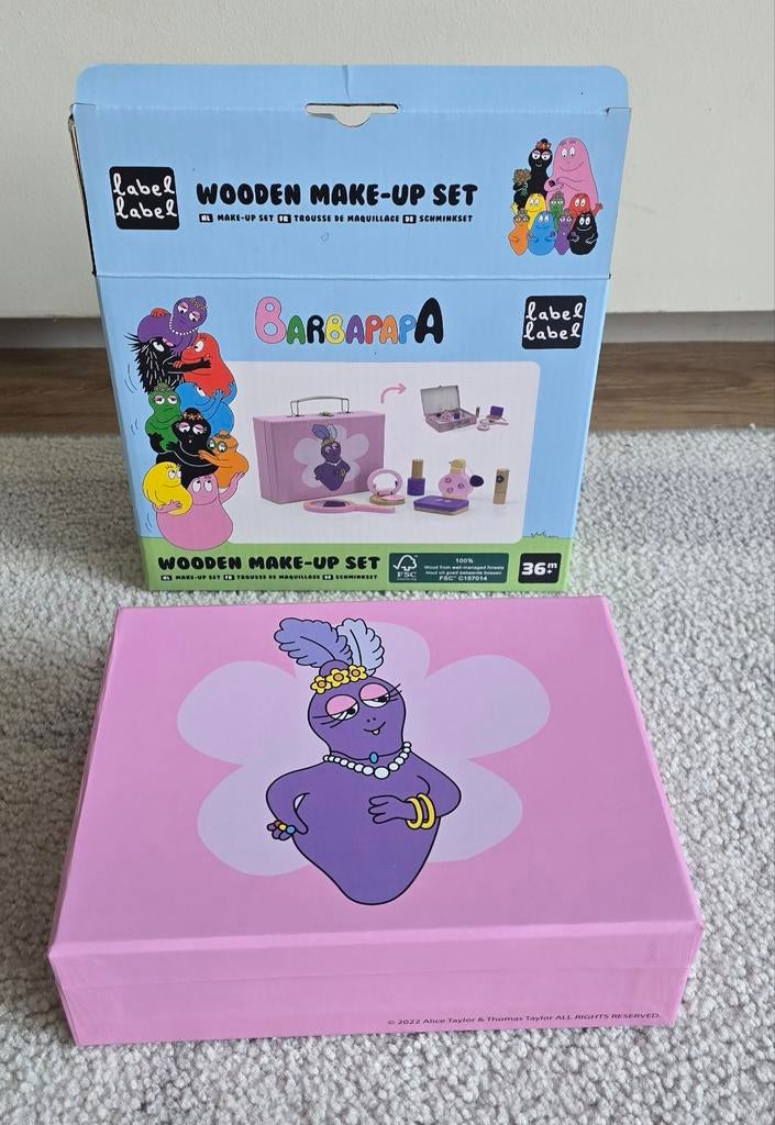 Label Label Barbapapa Houten Make-up Set, Kinderen en Baby's, Ophalen of Verzenden, Nieuw, Meisje