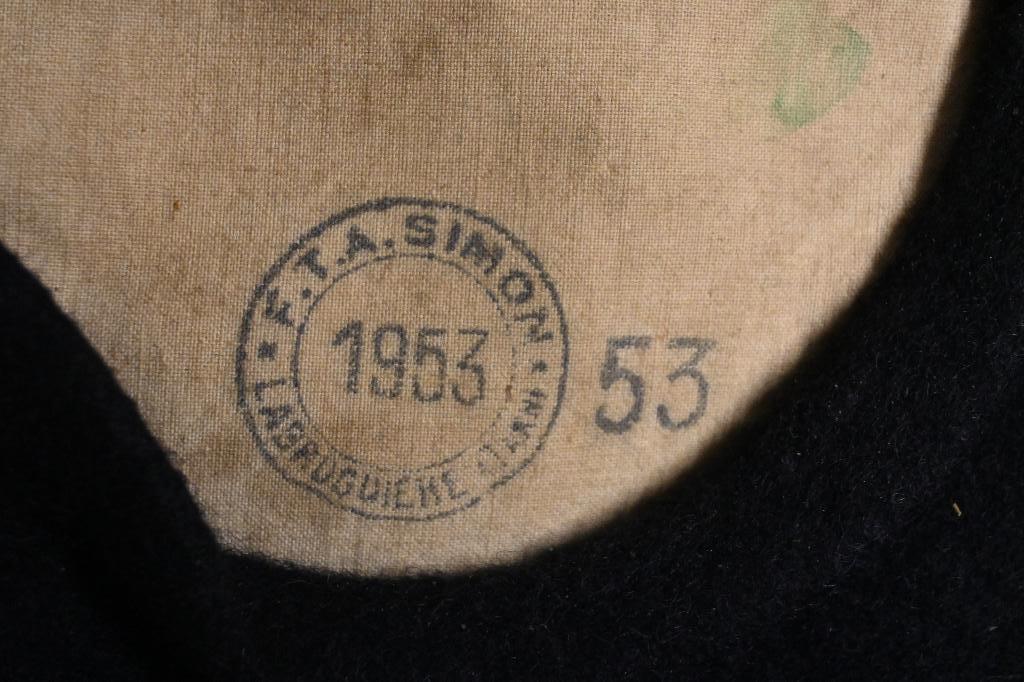 baret chasseur alpins frankrijk alpen berg troepen, Verzamelen, Ophalen of Verzenden, Landmacht, Overige gebieden, Helm of Baret