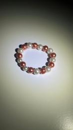 Armbandje bronze zilver, Sieraden, Tassen en Uiterlijk, Armbanden, Ophalen of Verzenden, Zo goed als nieuw, Roze