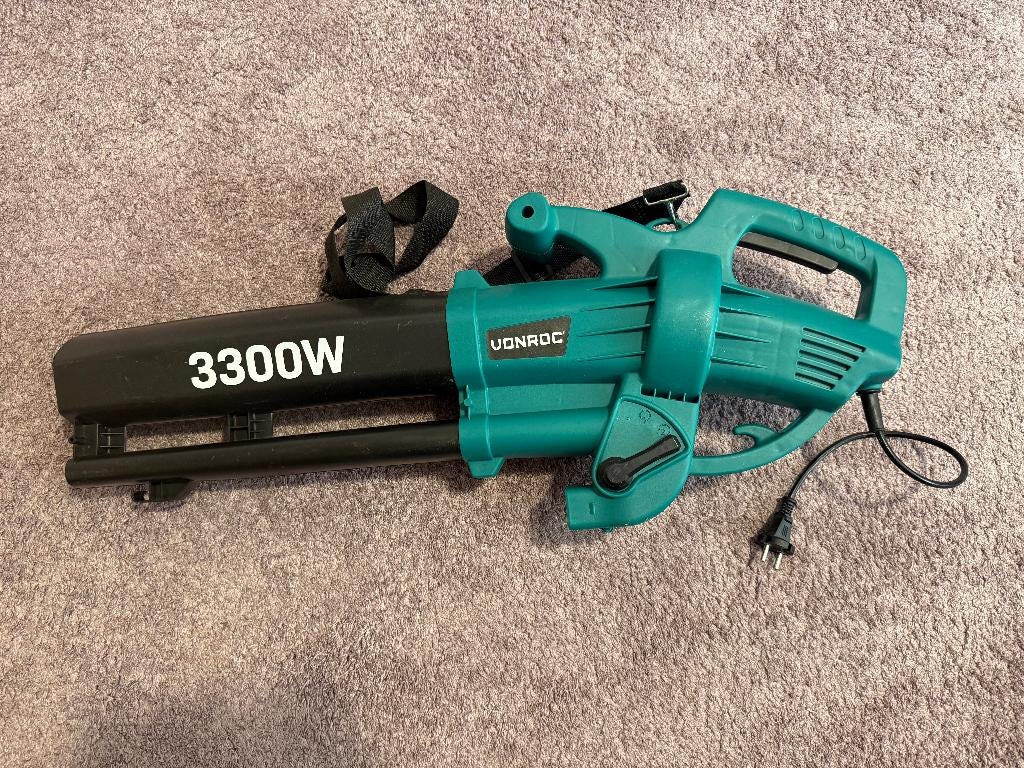 Bladblazer en zuiger GEEN COMPLETE SET 3300 watt Vonroc, Tuin en Terras, Bladblazers, VONROC, Handgedragen, Ophalen of Verzenden