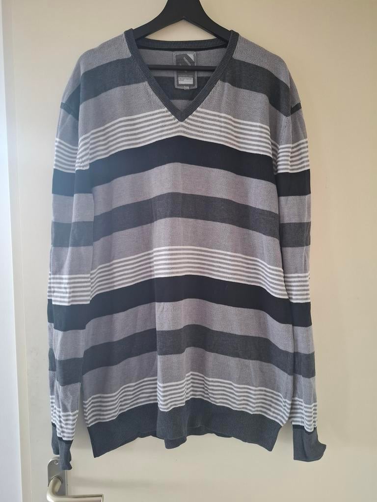 Sutherland Trui XXL - Gestreepte V-hals Sweater, Kleding | Heren, Overige maten, Ophalen of Verzenden, Gedragen, Sutherland