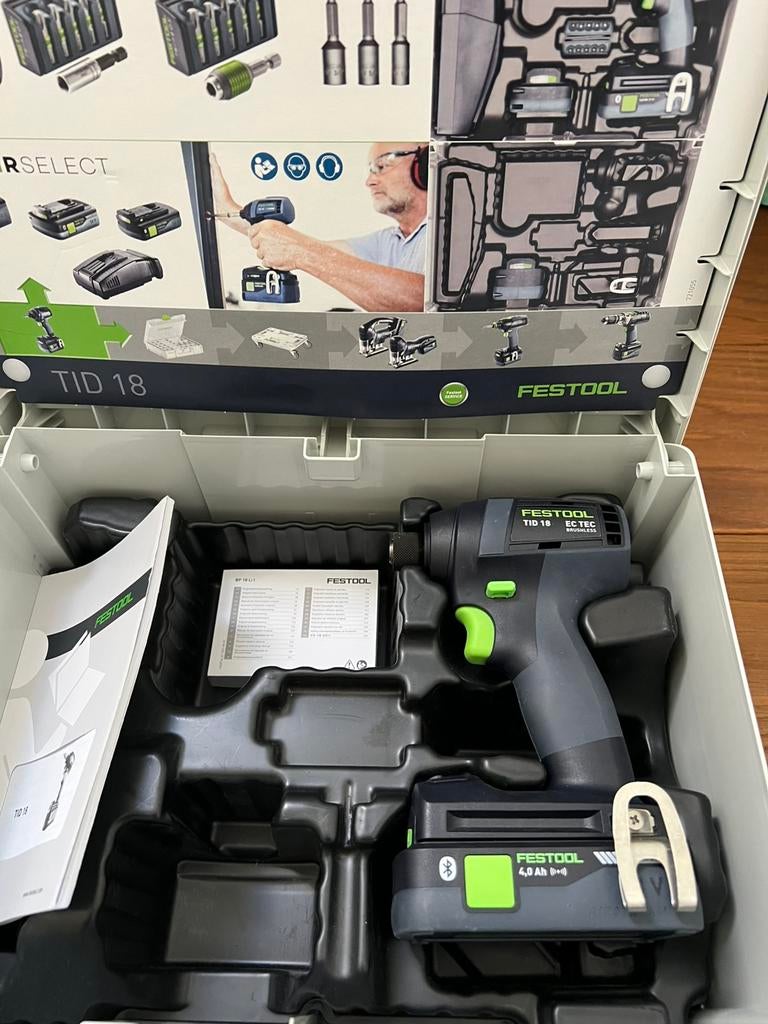 Festool nieuwe TID18  EC TEC BRUSHLESS, Verzenden, Nieuw, Boor- en Schroefmachine, Variabele snelheid