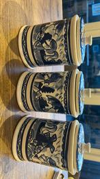 3 voorraad potten Delts Blond, Huis en Inrichting, Woonaccessoires | Vazen, Ophalen, Steen, Overige kleuren, Zo goed als nieuw