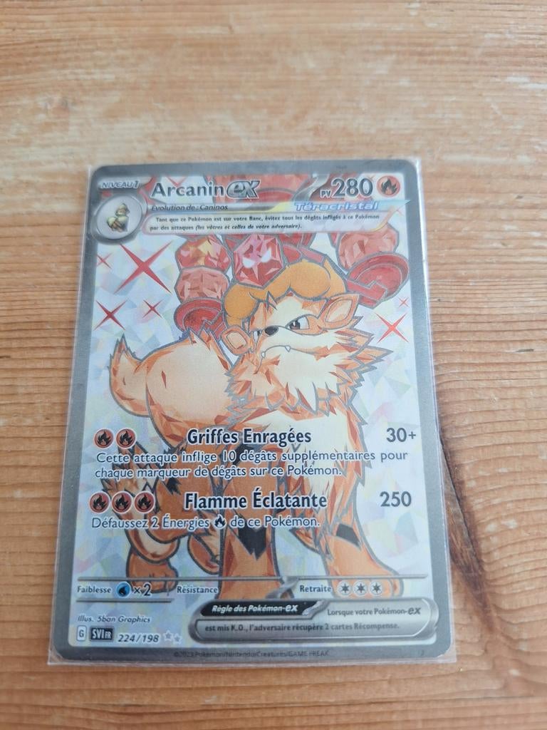 Pokemon kaart  Arcanin EX, Ophalen of Verzenden, Zo goed als nieuw, Losse kaart