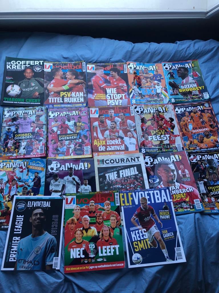 Voetbaltijdschriften: Panna, Goal, VI - 18 stuks, Boeken, Ophalen of Verzenden, Gelezen, Sport en Vrije tijd