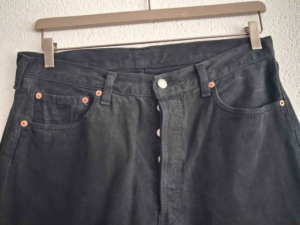 Levi's 501 Zwarte Jeans W34 L32, Kleding | Dames, Spijkerbroeken en Jeans, Zwart, Ophalen of Verzenden, Zo goed als nieuw, W33 - W36 (confectie 42/44)