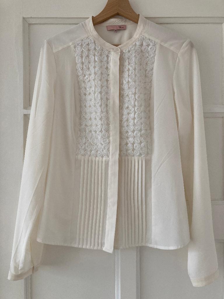 Blouse van La Ligna - maat 38 (als nieuw), Maat 38/40 (M), Wit, Ophalen of Verzenden, Zo goed als nieuw