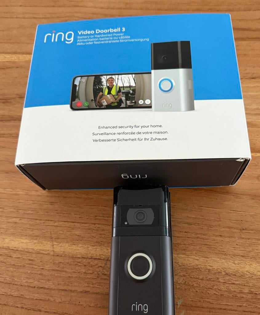 Ring doorbell 3 / video deurbel, Ophalen of Verzenden, Zo goed als nieuw