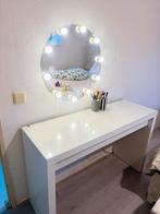 Spiegel met verlichting 3 kleuren, Rond, Ophalen of Verzenden, Zo goed als nieuw, Minder dan 100 cm