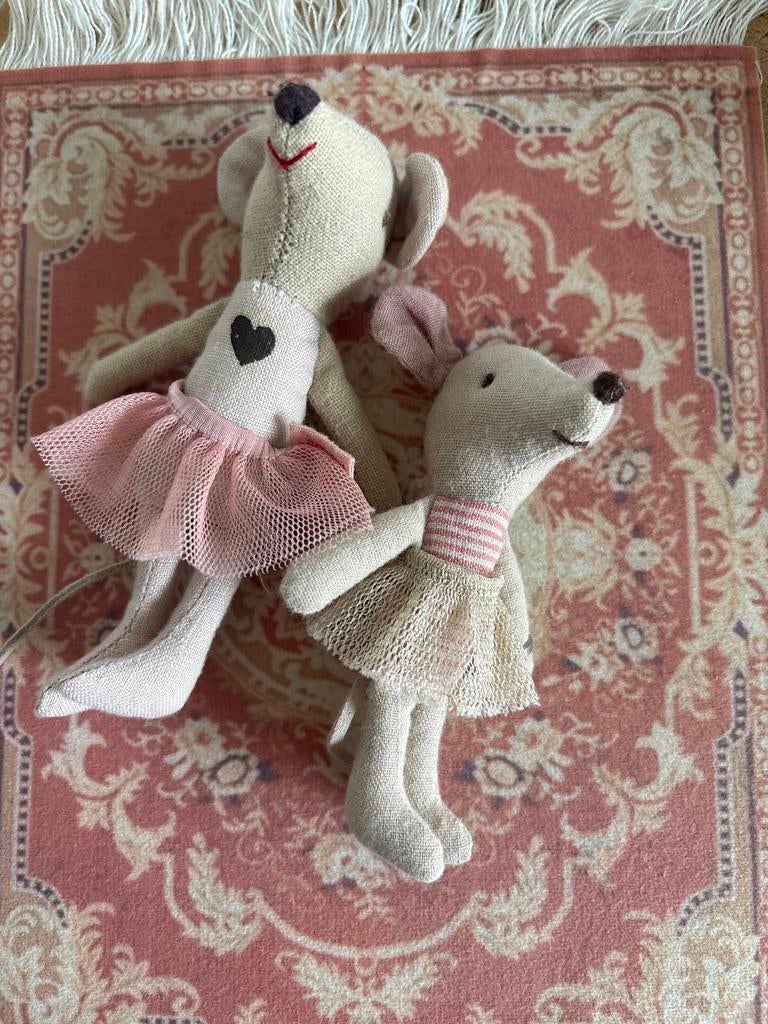 Maileg muizen ballerina's - set van 2, Muis, Gebruikt, Overige merken, Overige karakters