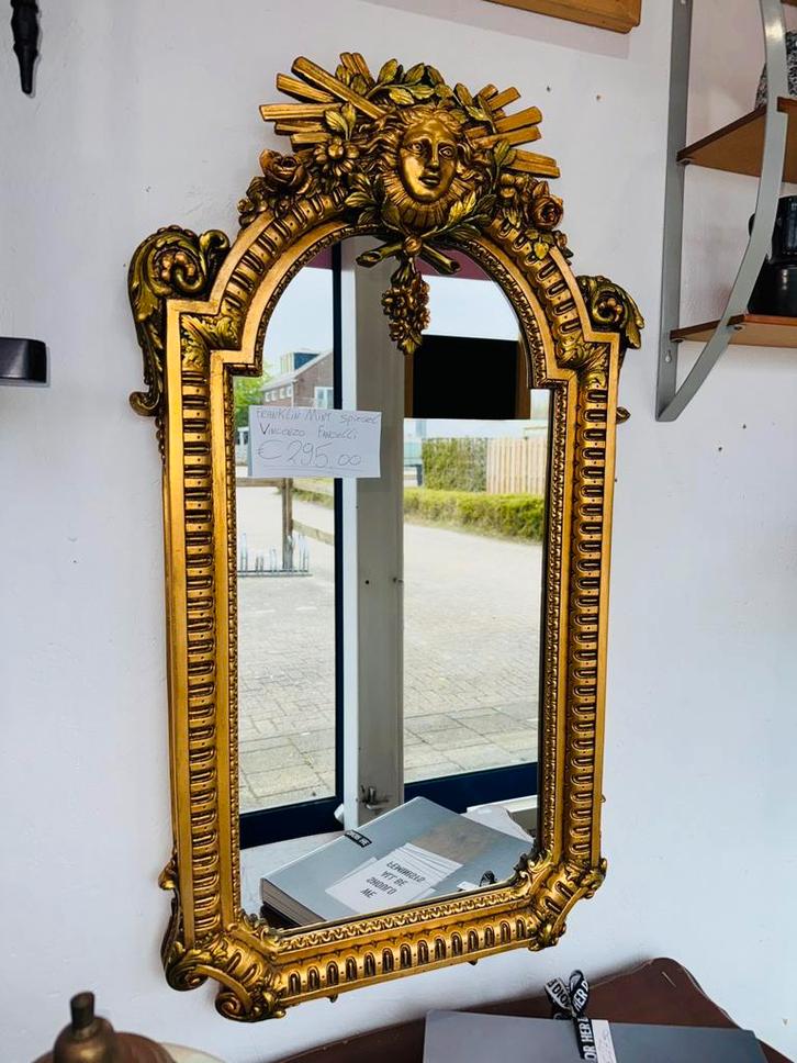 Franklin Mint spiegel Vincenzo Fancelli, Antiek en Kunst, Antiek | Spiegels, Rechthoekig, Ophalen of Verzenden