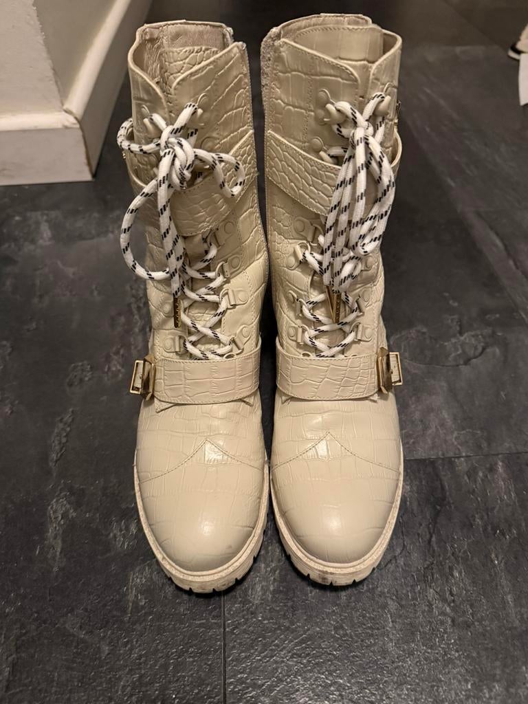 JOSH V Lorraine boots beige maat 40, Kleding | Dames, Ophalen of Verzenden, Zo goed als nieuw, Broek