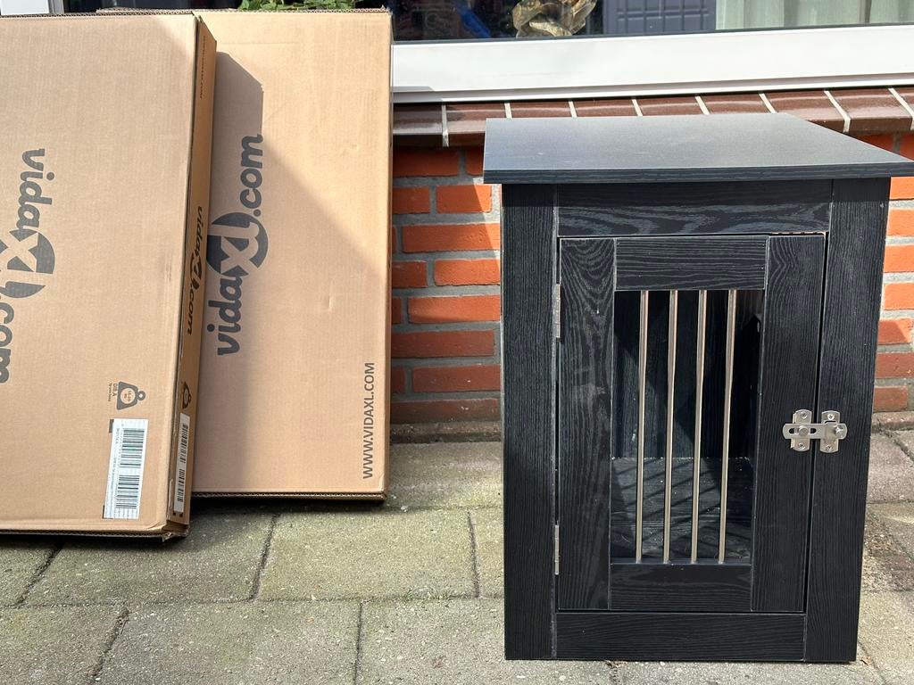 3x Hondenbench zwart bewerkt hout, Ophalen of Verzenden, Nieuw