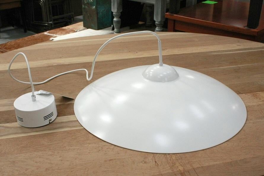 Nieuwe ronde hanglampen inclusief LED grijs wit zwart, Huis en Inrichting, Lampen | Hanglampen, Ophalen of Verzenden, Nieuw, Metaal