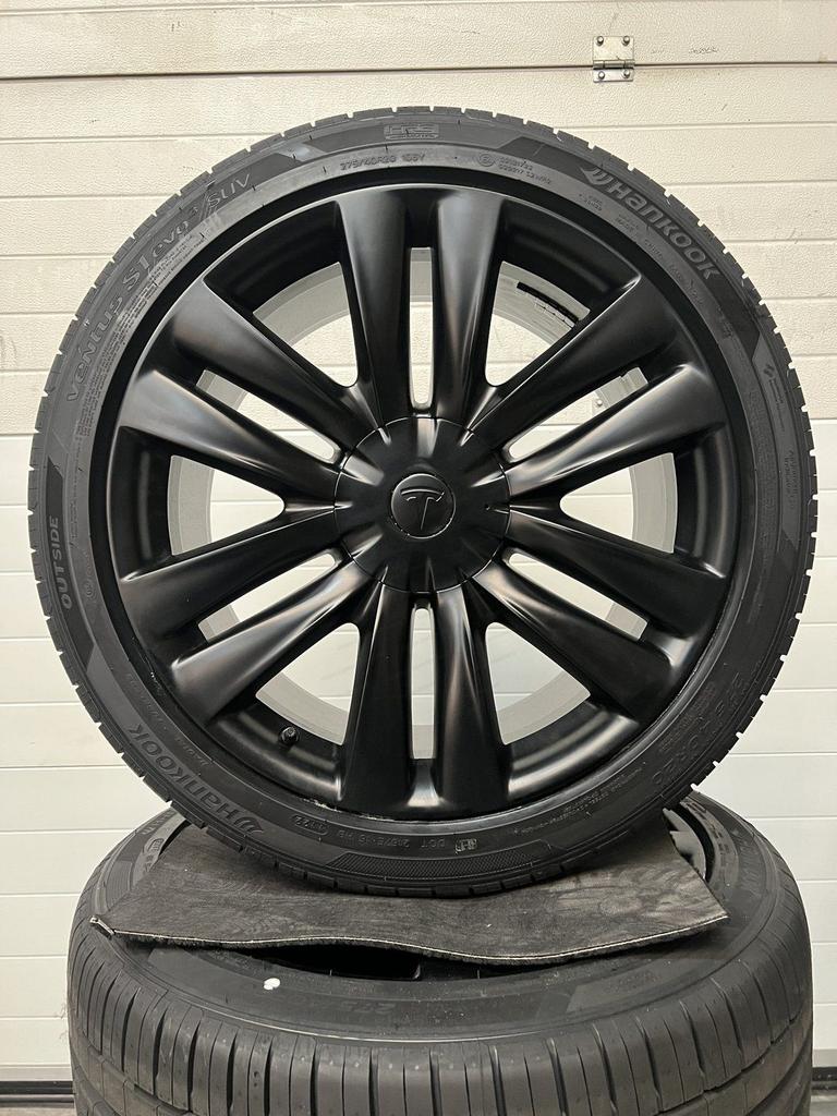 NIEUW 20’’ TESLA MODEL X VELGEN ZOMERBANDEN HELIX TURBINE PE, Auto-onderdelen, Banden en Velgen, 255 mm, -, -, Banden en Velgen