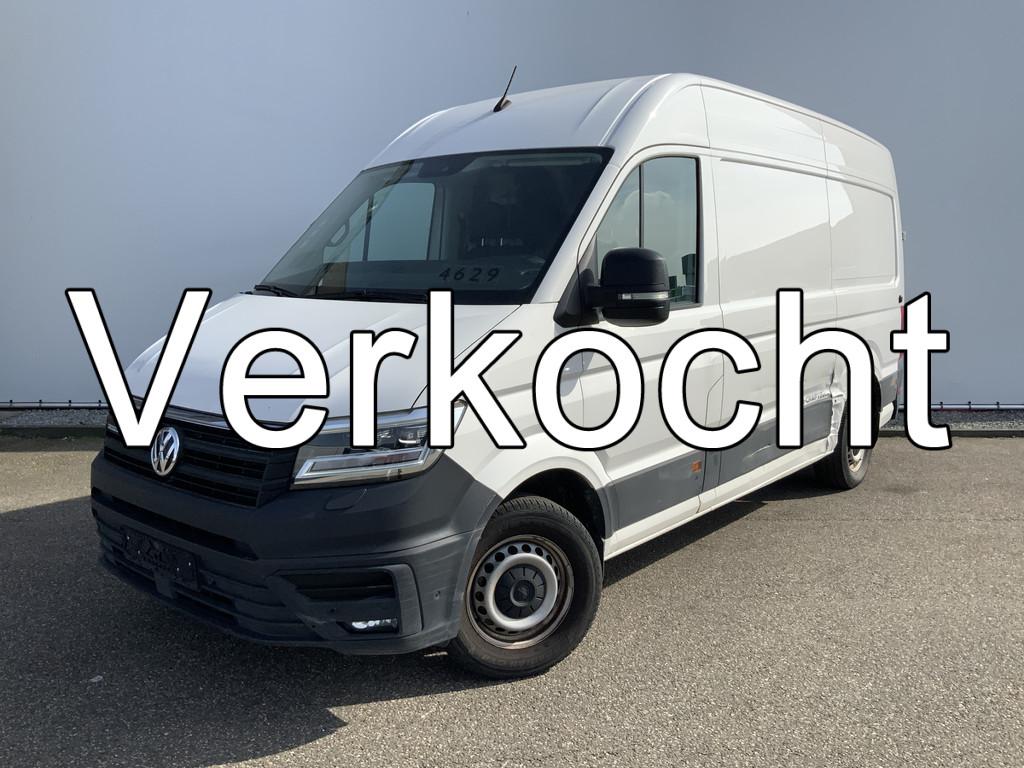 Volkswagen Crafter E-Crafter L3H2 36 kWh Airco Cruise Camera, Stof, Gebruikt, Overige carrosserieën, Wit