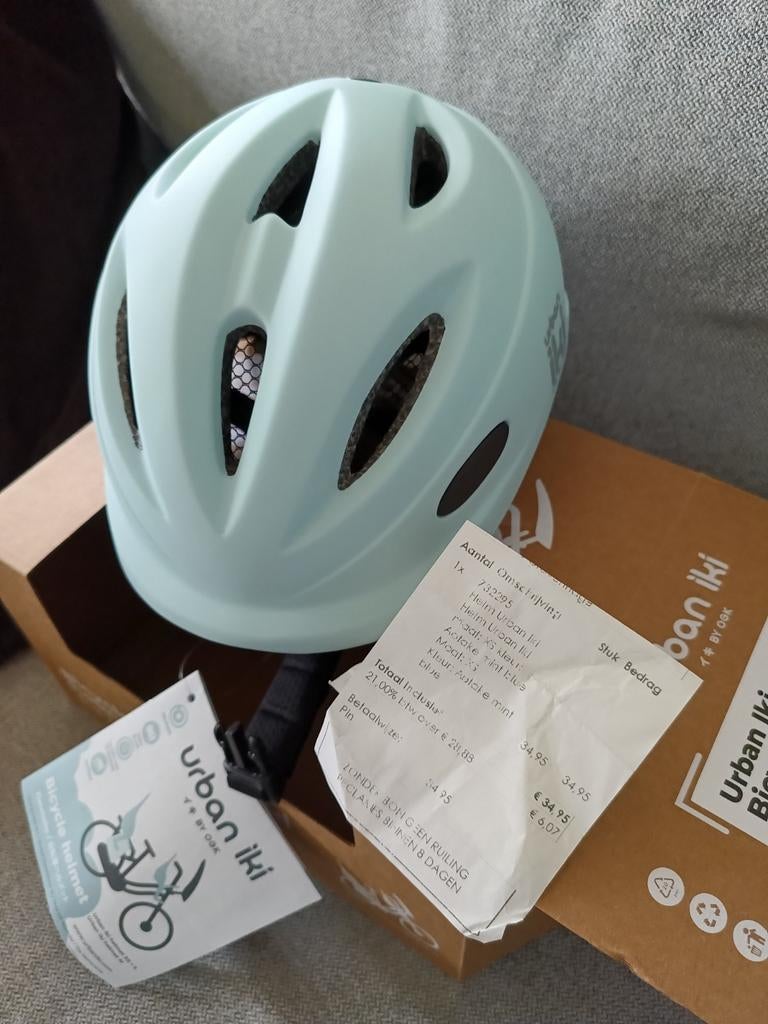 Nieuwe Urban Iki baby fietshelm XS (44-48cm), Fietsen en Brommers, Fietsaccessoires | Fietshelmen, Ophalen of Verzenden