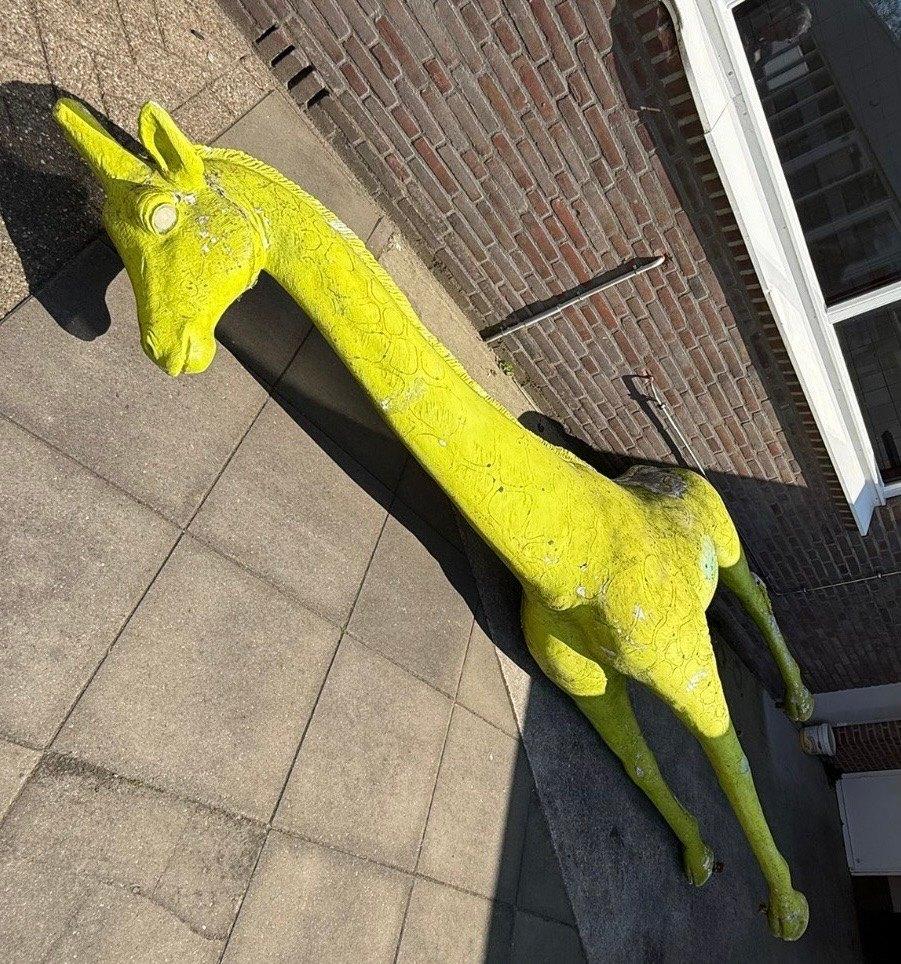 Giraf beeld XXL, Antiek en Kunst, Kunst | Beelden en Houtsnijwerken, Overige onderwerpen, Meer dan 2 meter, Overige materialen