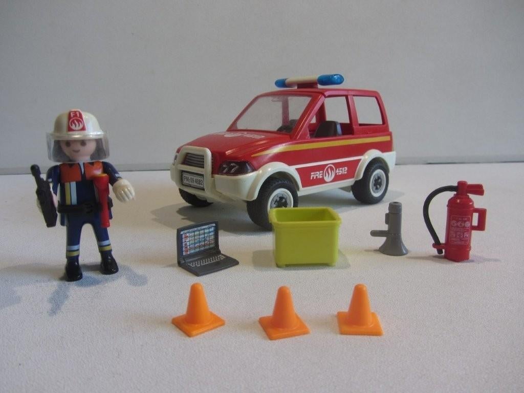 Playmobil Brandweer interventiewagen 4822, Ophalen of Verzenden, Gebruikt, Los playmobil
