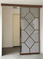 Nieuwe stalen schuifdeur met glas en rails - 93x260 cm, Ophalen, 215 cm of meer, Binnendeur, Nieuw