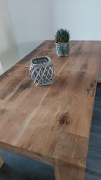 Goossens Driftwood houten Eettafel 100x200x78, Huis en Inrichting, Tafels | Salontafels, Rechthoekig, Zo goed als nieuw, Ophalen