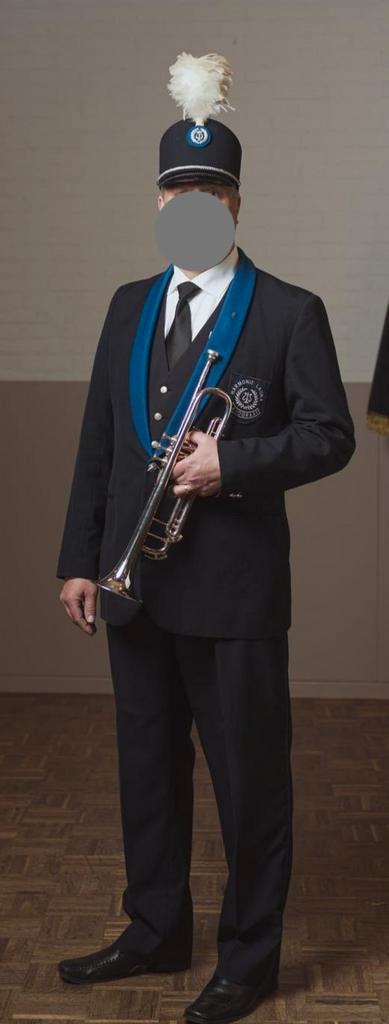 Harmonie/Fanfare Uniform, Kleding | Heren, Kostuums en Colberts, Gedragen, Overige maten, Blauw, Ophalen of Verzenden