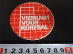 sticker vierkant voor korfbal, Ophalen, Zo goed als nieuw