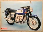 Kleine poster uit 1971 BMW R75/5, Motoren, Gebruikt, Verzenden