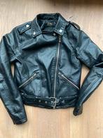 Zwarte leren jas maat S te koop!, Seven Sisters, Zwart, Ophalen of Verzenden, Zo goed als nieuw