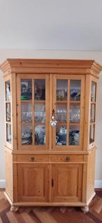 Grenen buffet/servieskast., Ophalen, Gebruikt, 100 tot 150 cm, 200 cm of meer