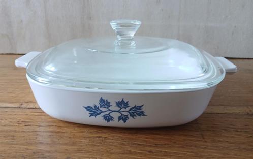 Vuurvaste pan met deksel van Pyroflam 18x18cm, Huis en Inrichting, Keuken | Potten en Pannen, Gebruikt, Kookpan of Snelkookpan