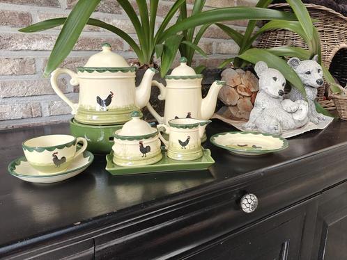 Zeller Servies Kip en Haan - koffie en gebak, Antiek en Kunst, Antiek | Keramiek en Aardewerk, Verzenden