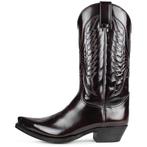 Hoge glimmende zwarte heren cowboy laarzen / mannen western, Kleding | Heren, Schoenen, Nieuw, Zwart, Boots, Verzenden