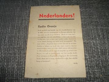 Duits pamflet Nederland voedsel honger rantsoen laat oorlogs beschikbaar voor biedingen