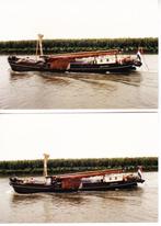 Scheepvaart: 2 Foto's Binnenvaartschip ,,Vrouwe Elisabeth'', Verzenden, 1980 tot heden, Foto, Zo goed als nieuw