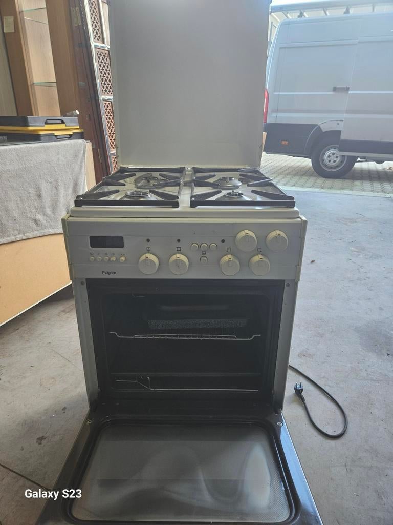 Pelgrim Fornuis/Oven Combi - Goede Staat, Gebruikt, Gas, 85 tot 90 cm, Hete lucht