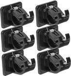 6 x Curtain Rod Holder - self adhesive, no holes needed, Ophalen, Nieuw, Zwart, Minder dan 100 cm