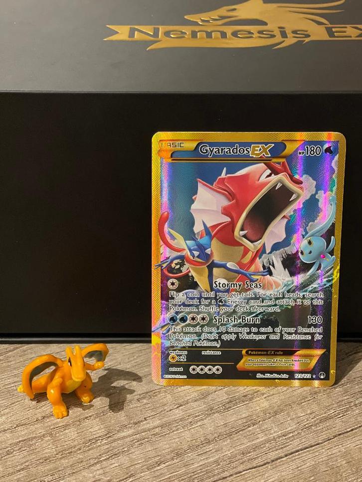 Gyarados EX 123/122 BREAKpoint, Hobby en Vrije tijd, Verzamelkaartspellen | Pokémon, Zo goed als nieuw, Losse kaart, Foil, Ophalen of Verzenden