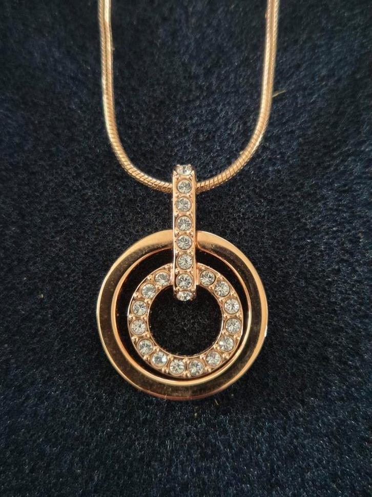 Swarovski Ketting Goudkleurig met Kristallen - Nieuw, Sieraden, Tassen en Uiterlijk, Kettingen, Verzenden
