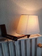 Vintage knikarm wandlamp., Huis en Inrichting, Ophalen of Verzenden, Gebruikt, Hout, Minder dan 50 cm