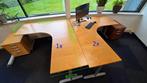 Hoekbureau met aanbouwstuk (In hoogte verstelbaar), inclusie, Huis en Inrichting, Bureaus, Ophalen, In hoogte verstelbaar, Gebruikt