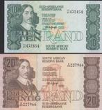 Zuid Afrika 10 en 20 Rand 1978  TW de Jongh, Postzegels en Munten, Bankbiljetten | Afrika, Setje, Zuid-Afrika, Verzenden