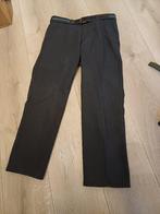 donkergrijzestreep broek JFK met riem mt 52, Maat 52/54 (L), Ophalen of Verzenden, Grijs, JFK