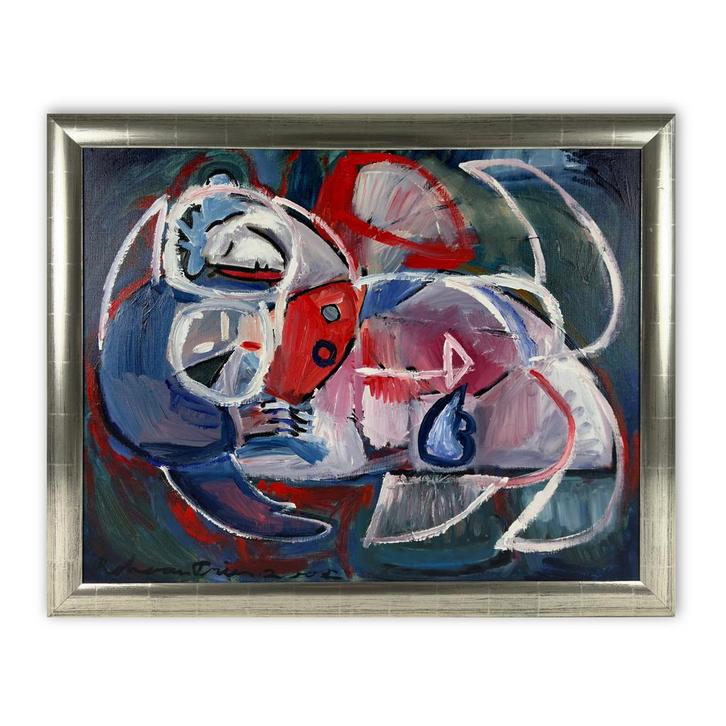 Uniek schilderij van Rob van Trier - 100 x 80 cm, Antiek en Kunst, Kunst | Schilderijen | Modern, Ophalen