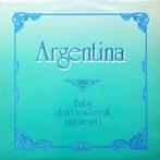Argentina ‎– Baby, Don't You Break (My Heart) maxi-single, Pop, Gebruikt, Ophalen of Verzenden, Maxi-single