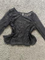 Zwarte Kanten Blouse H&M - Nieuw, Ophalen of Verzenden, Nieuw, Maat 38/40 (M), Zwart