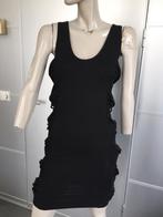 B478 Gestuz maat S=36  aparte jurk jurkje zwart, Kleding | Dames, Jurken, Knielengte, Ophalen of Verzenden, Zo goed als nieuw