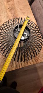 2 zwarte hanglampen, Huis en Inrichting, Lampen | Hanglampen, Ophalen, Zo goed als nieuw, Minder dan 50 cm